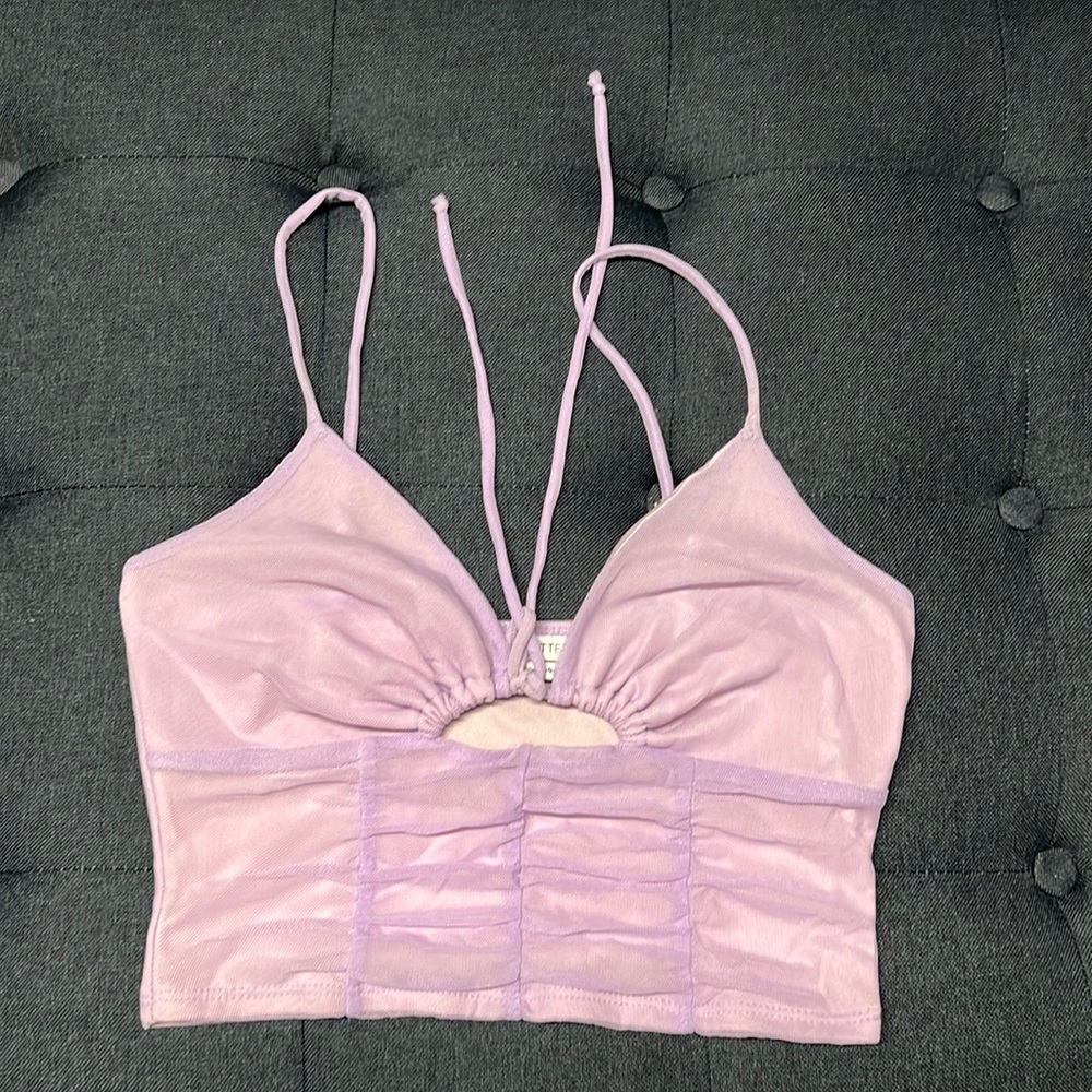 Purple Urban Outfitters cropped top
